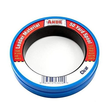 Ande Mono Leader Wrist Spool 60Lb 50Yd Clear PCW50-60